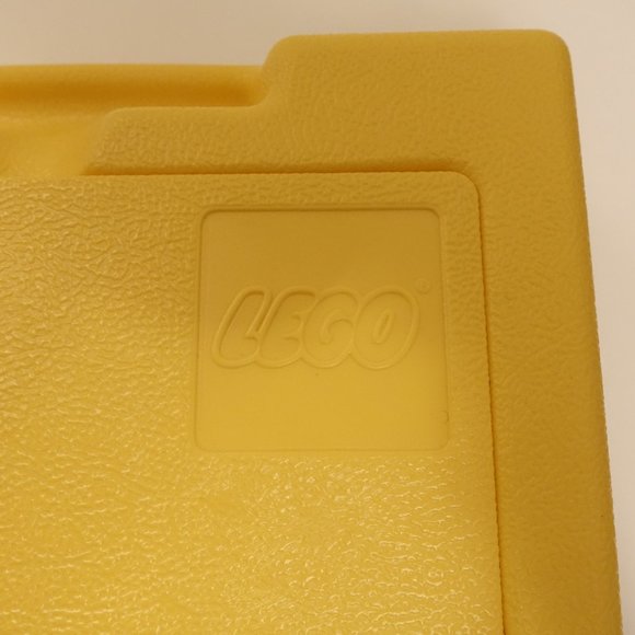 1980s Yellow Lego Carrying Case Box Interlego AG 11" x 8" - Picture 5 of 6